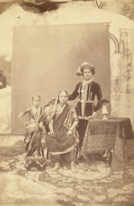 As a young ruler with the Queen Jamnabai, his adoptive mother and sister Tara Copyright: Wikipedia Commons 