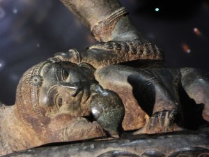 Nataraja trampling on ignorance depicted in a human form