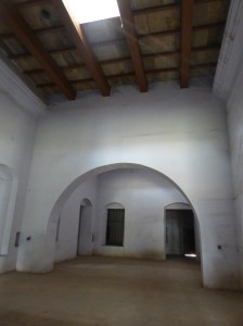 Vents in the ceiling help ventilate the rooms and filter light and rain