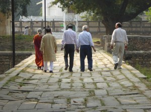 Our group of art historian, textile historian, Sanskrti scholar, museum curator and driver Mishraji 